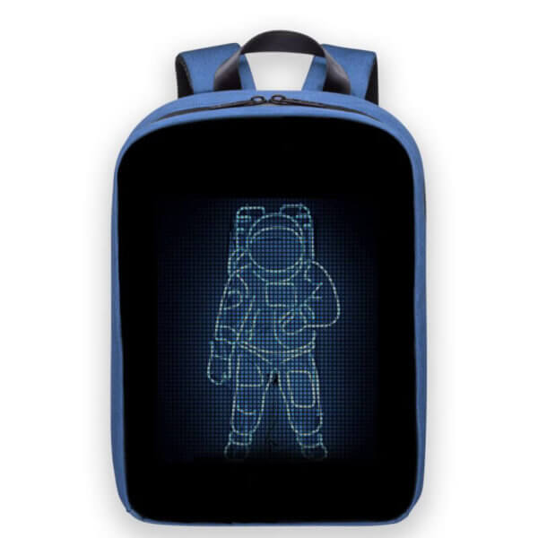 LED рюкзак с пиксельным экраном, синий (3 поколение)